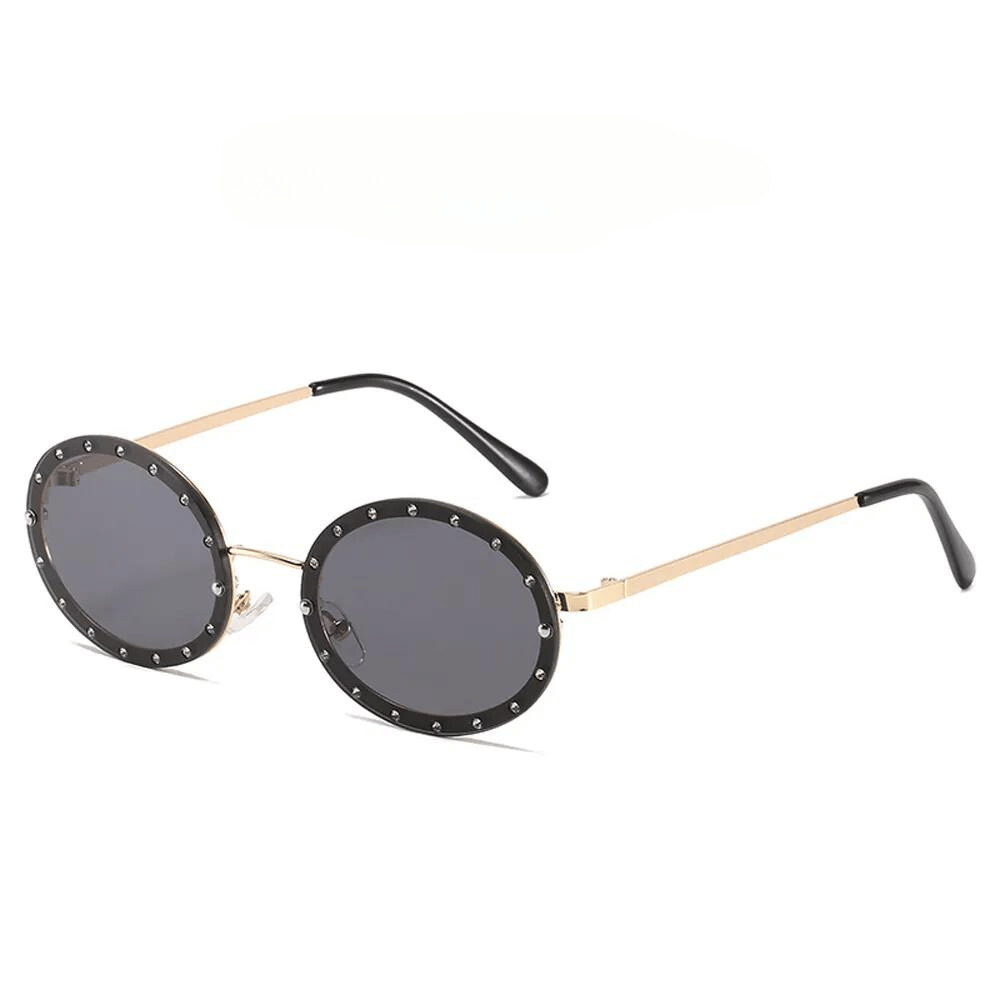 Diamond Oval Frame Sunglasses